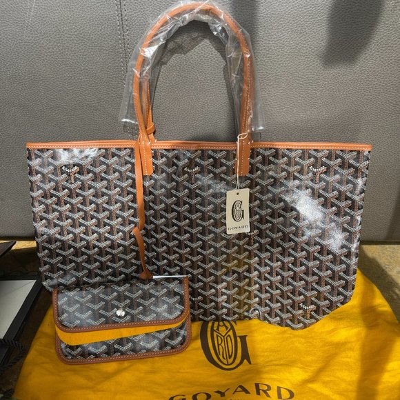 Goyard, Bags, New Goyard St Louis Pm Tote Blackbrown